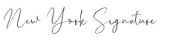 New York Signature字体