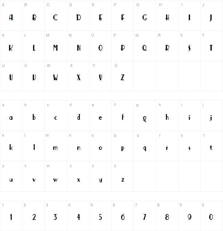 Nickerbocker NF字体