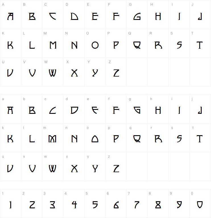 Nickley NF字体