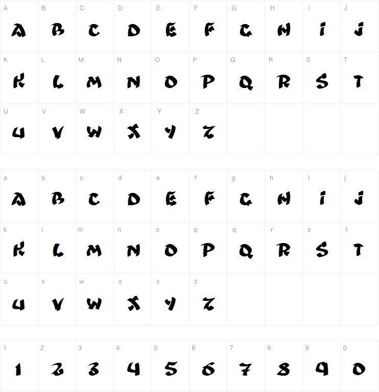 Ninjastrike字体