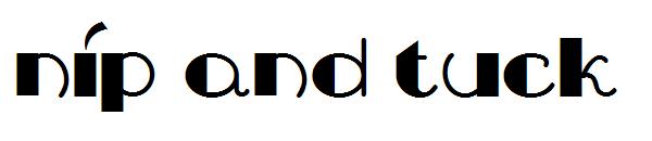 Nip And Tuck字体