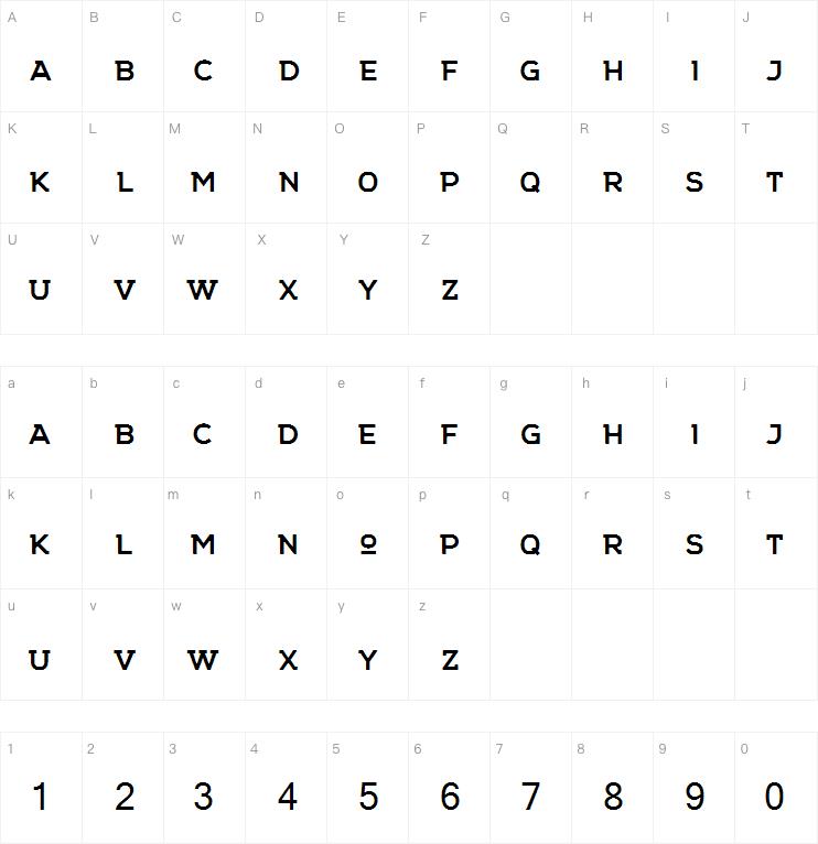 NORTHWEST Bold字体