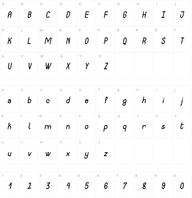 Notarized Openly Script St字体