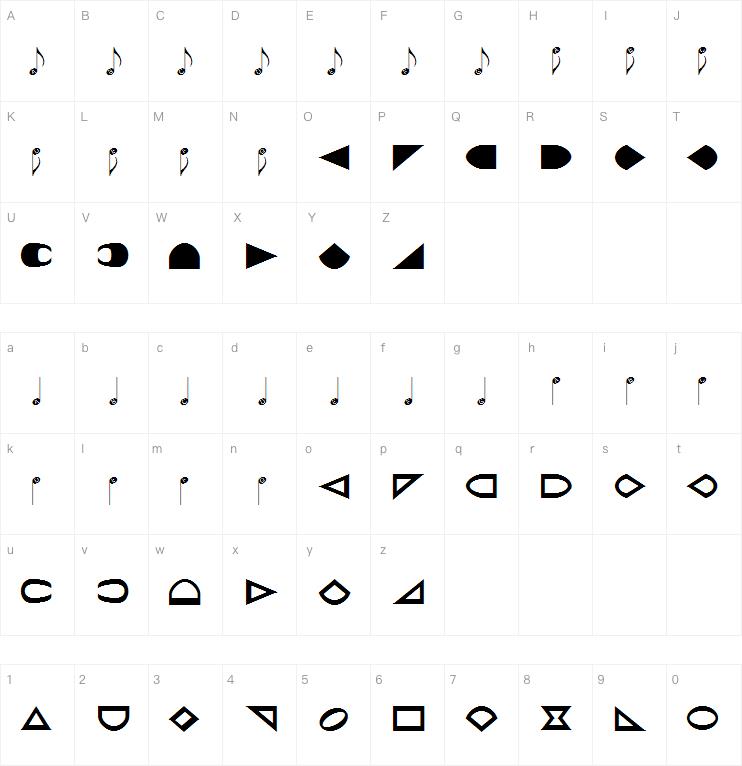 NoteHedz字体