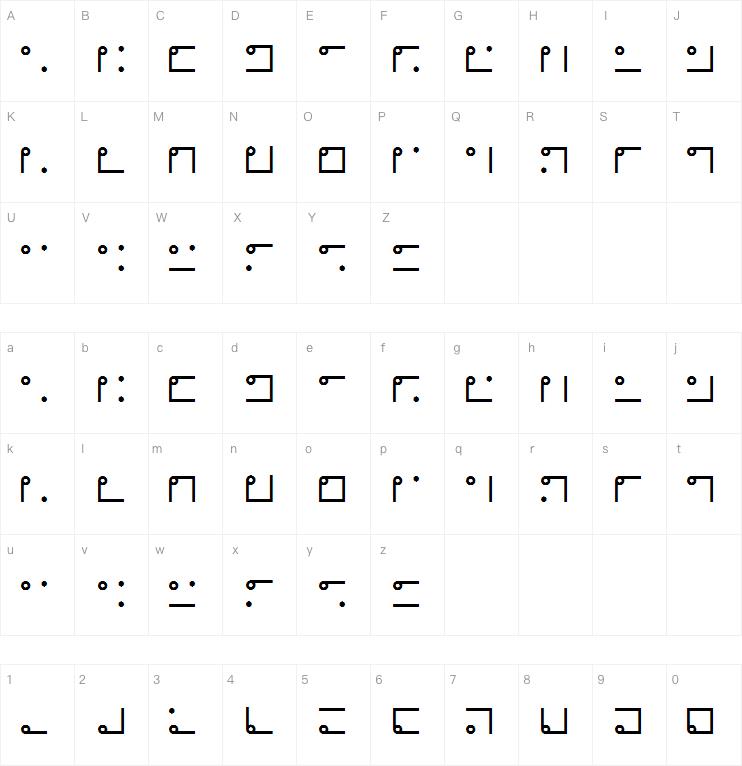 Nyctographic字体