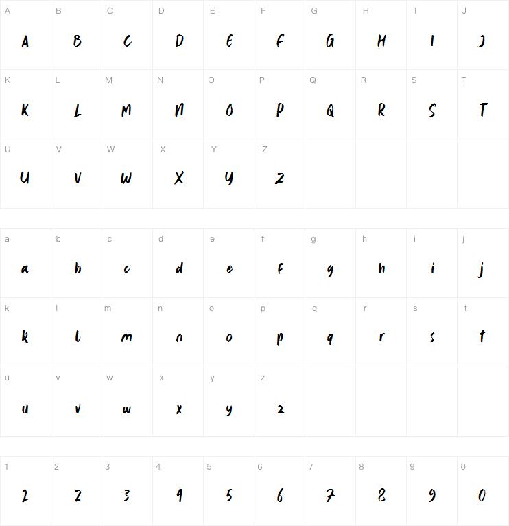Obak Delik字体