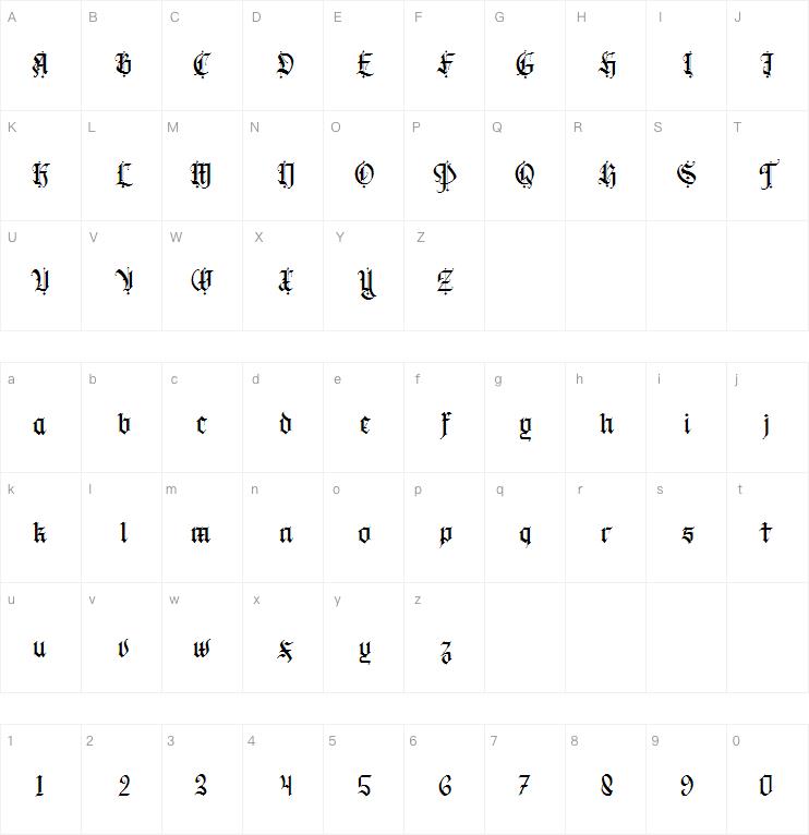 Obituary Regular字体