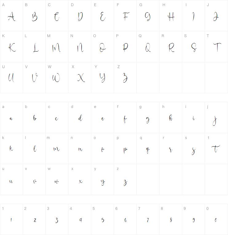oh beloved字体