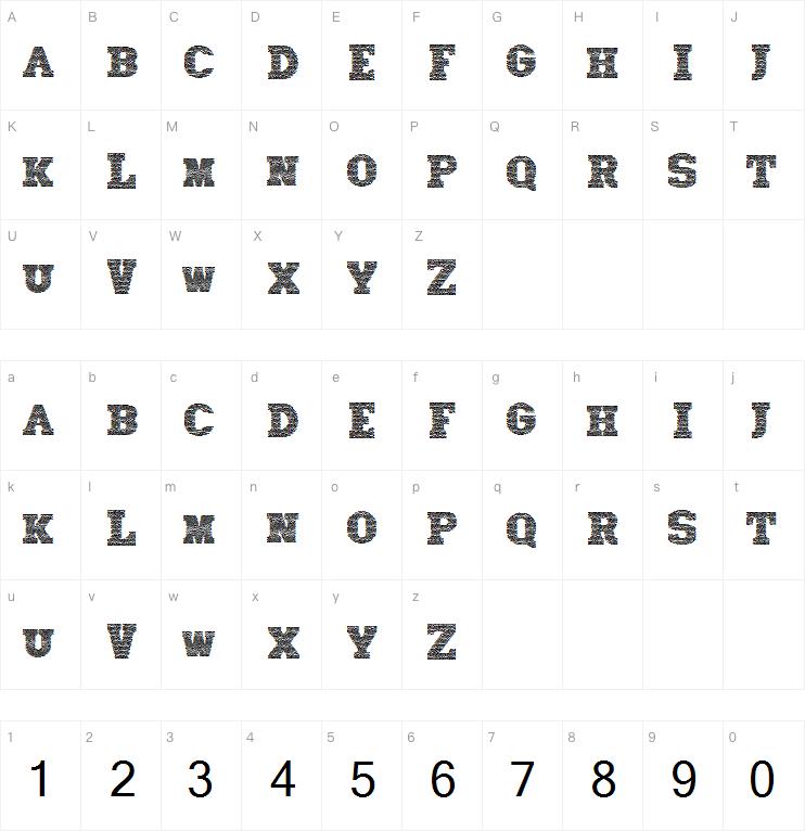 Old Mosaic CAPS字体