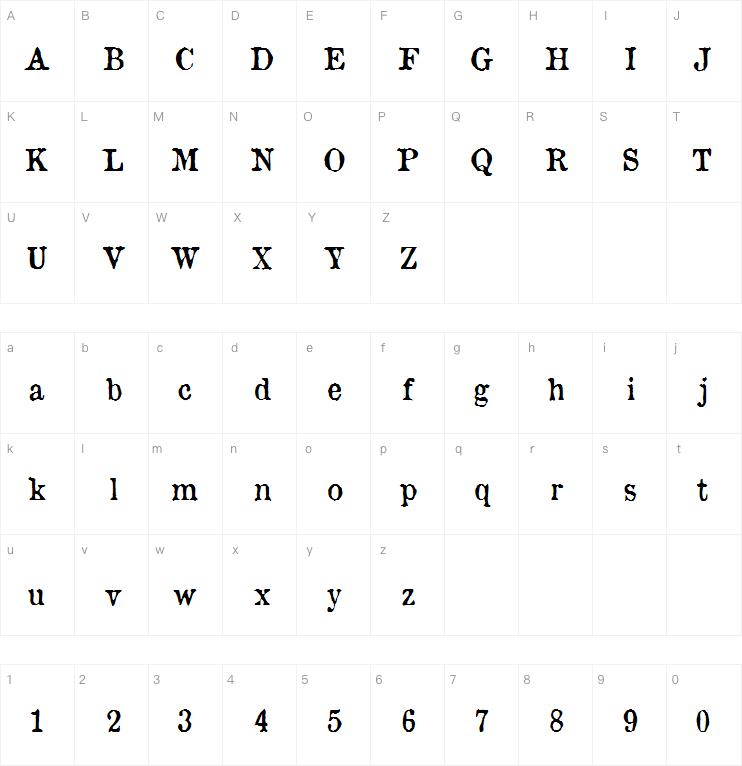 Old Newspaper Types字体