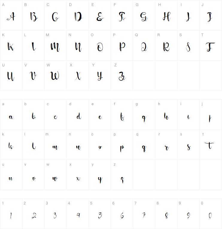 Omg  Misticle字体