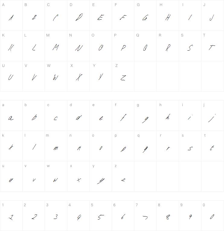 One Minute left字体