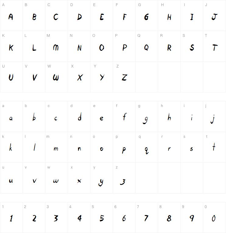 Open Hours字体