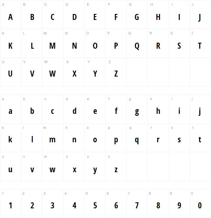 Open Sans Condensed字体