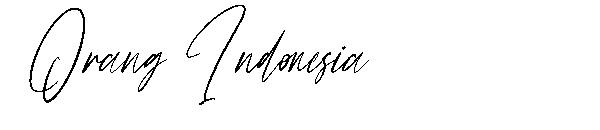 Orang Indonesia字体