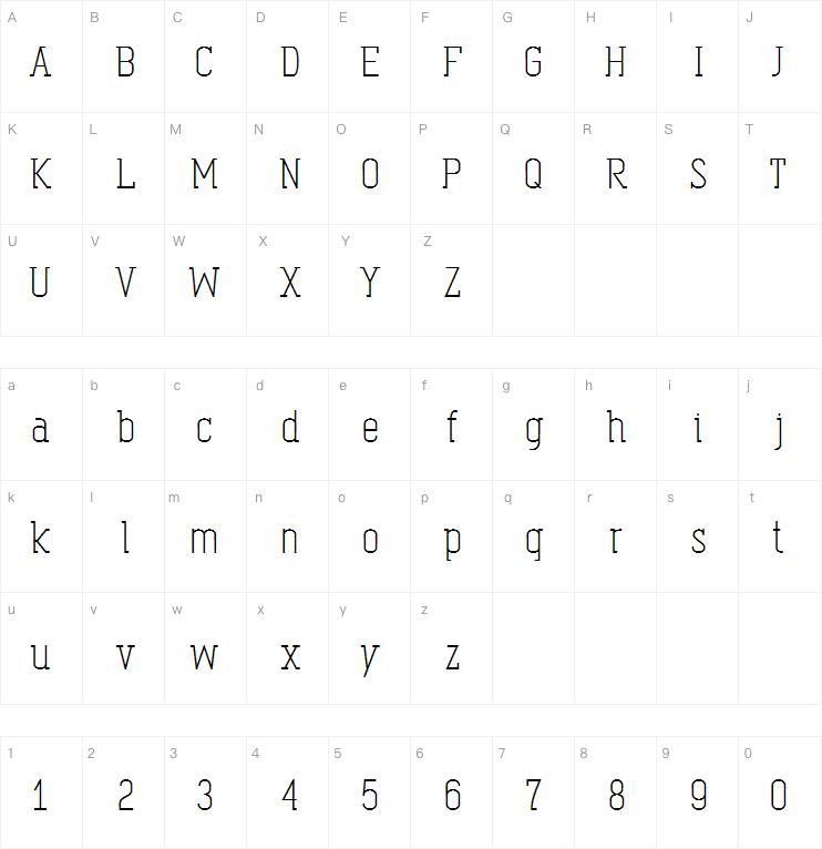 Oval Egyptian字体