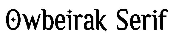 Owbeirak Serif字体