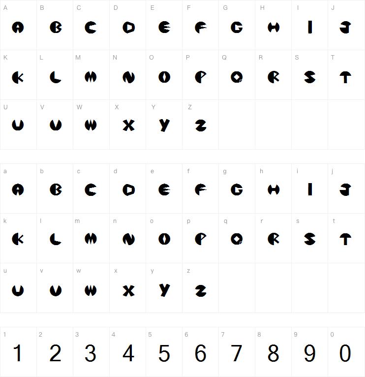 Pacmanic字体