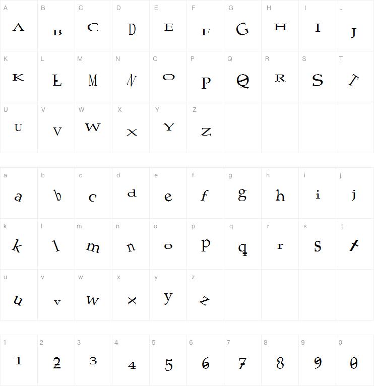 Palatino Mutant字体