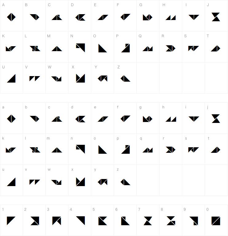 PAL Trigonographic AF字体