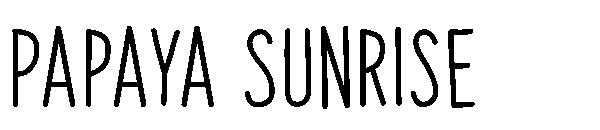 Papaya Sunrise字体
