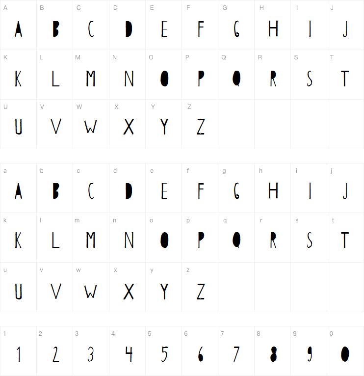 Papercutting字体