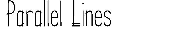 Parallel Lines字体