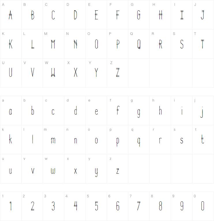 Parallel Lines字体