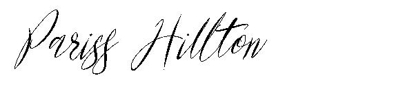 Pariss Hillton字体