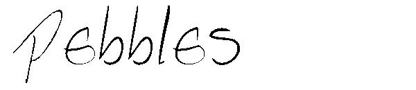 Pebbles字体