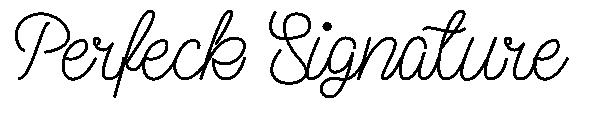 Perfeck Signature字体