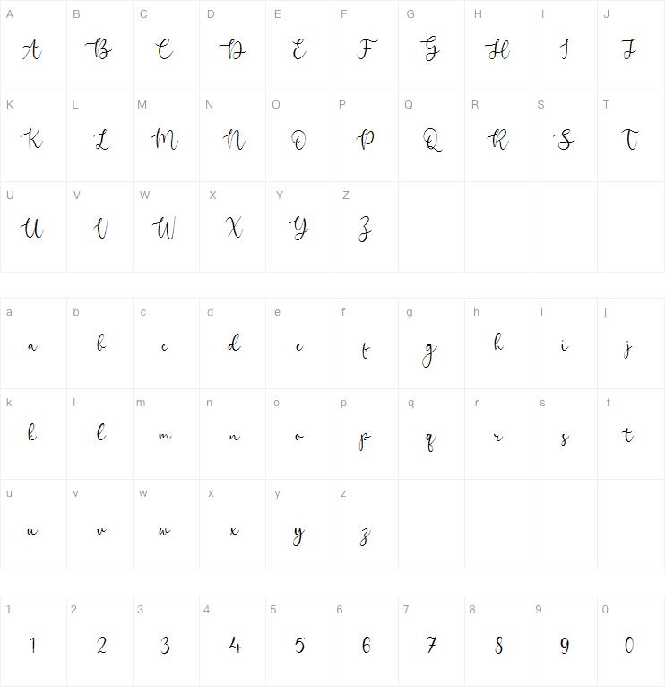 Perfect Garden字体