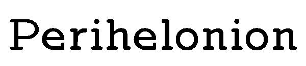 Perihelonion字体