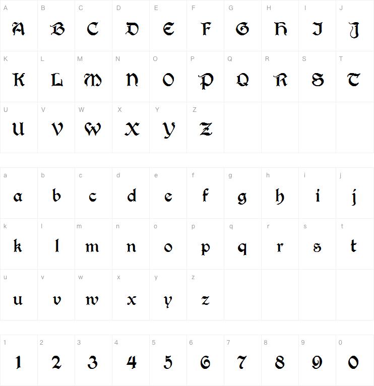 Perry Gothic字体