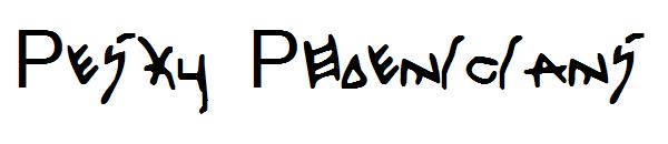 Pesky Phoenicians字体