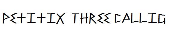 Petitix Three Callig字体