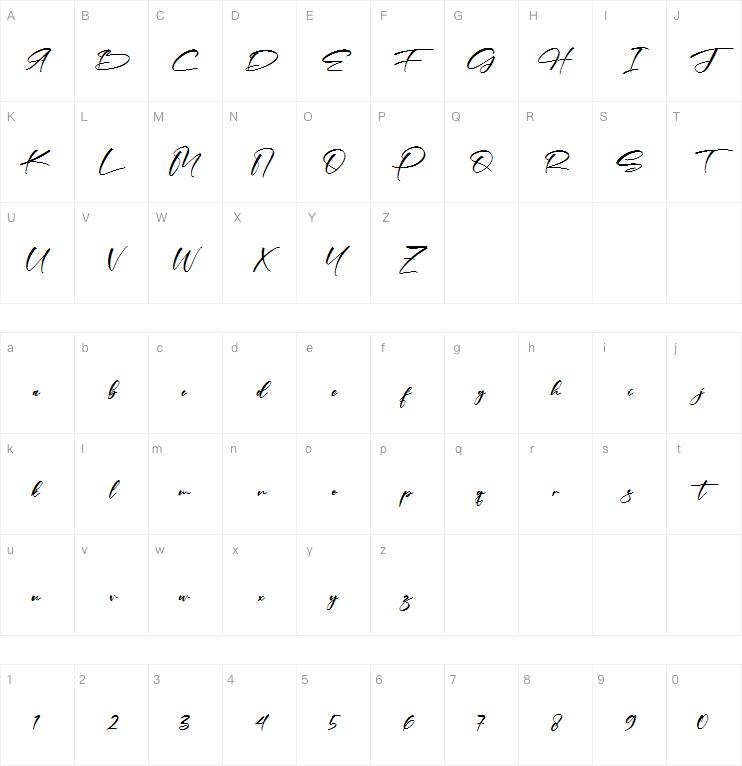 Pettrick Belinst字体