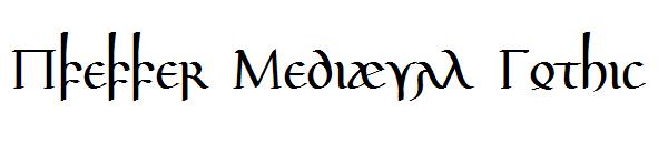 Pfeffer Mediæval Gothic字体