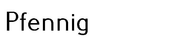 Pfennig字体