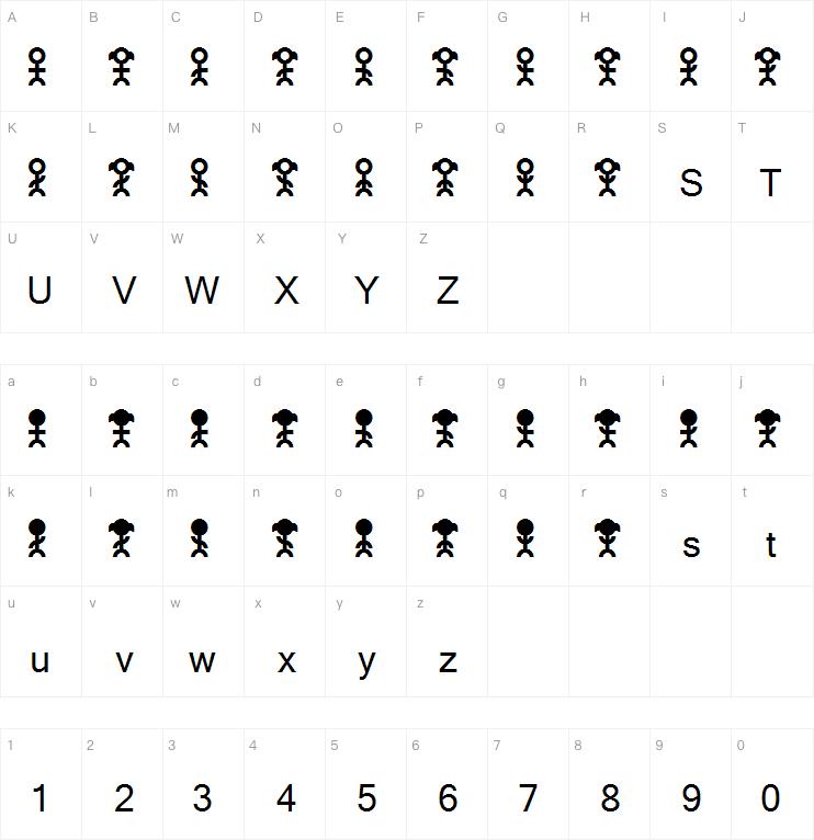 PictoPeeps字体