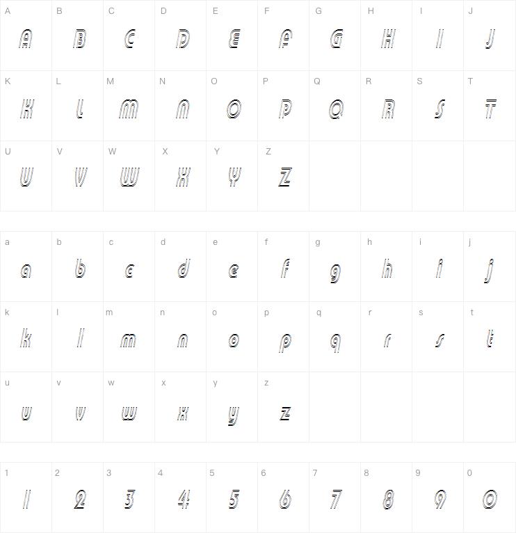 Pi in the SciFi字体