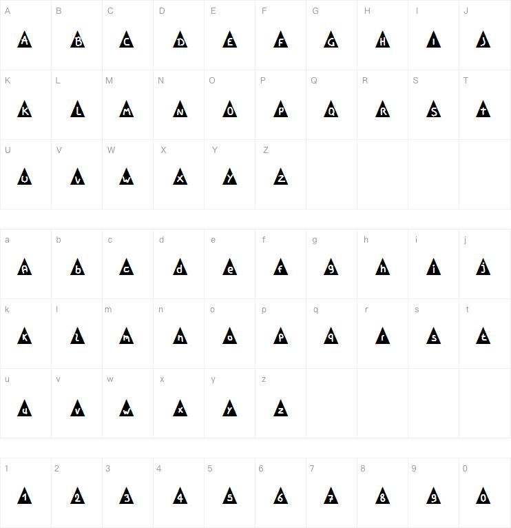 piramide world字体