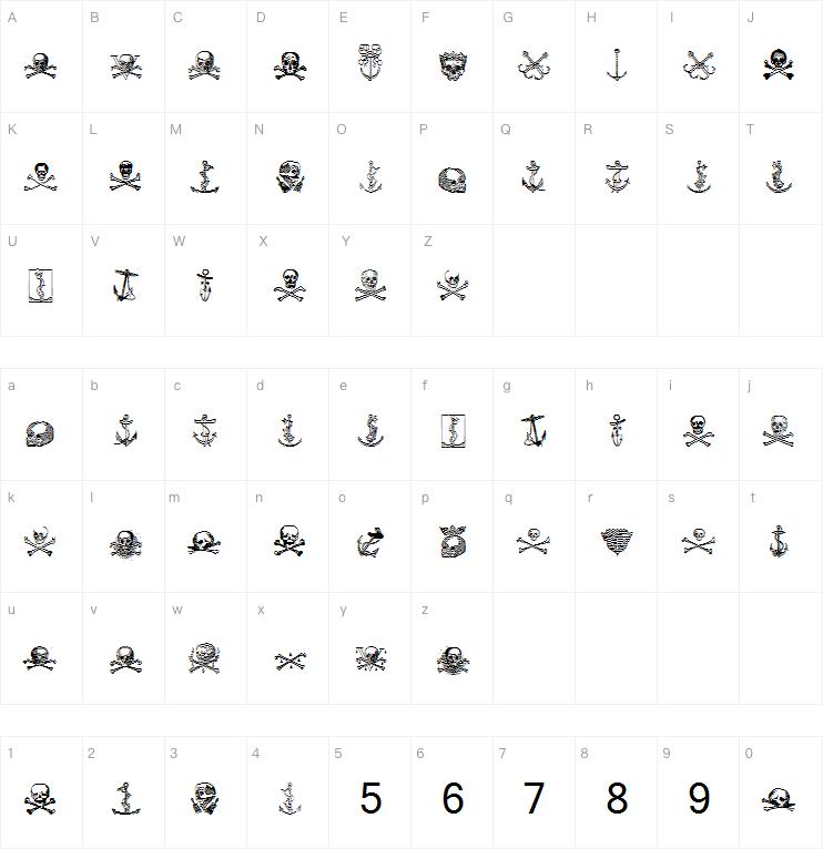 Pirates Two字体