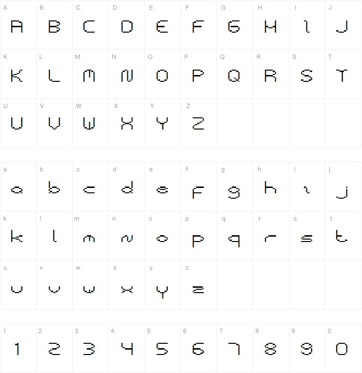 Pixel Case字体