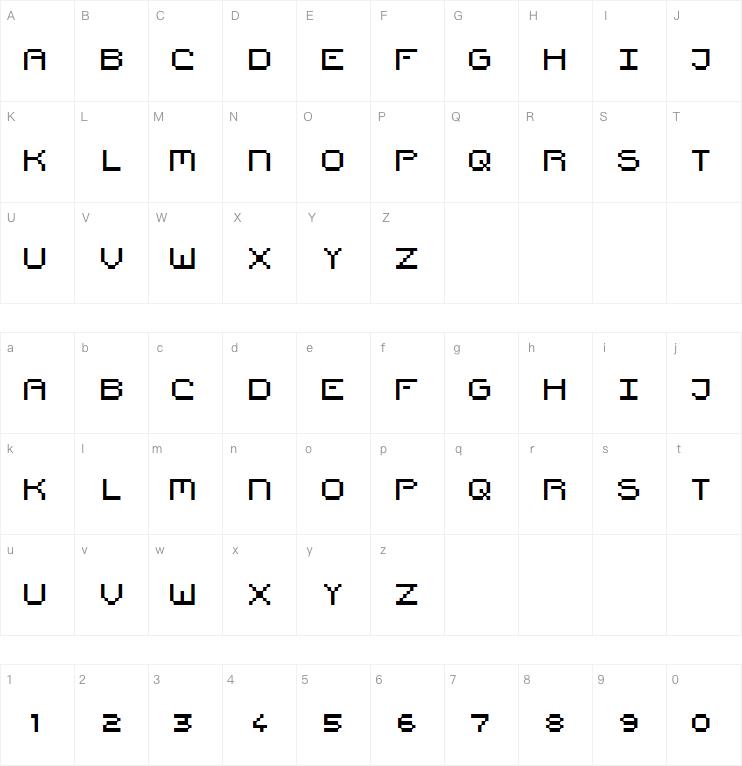 Pixel Countdown字体