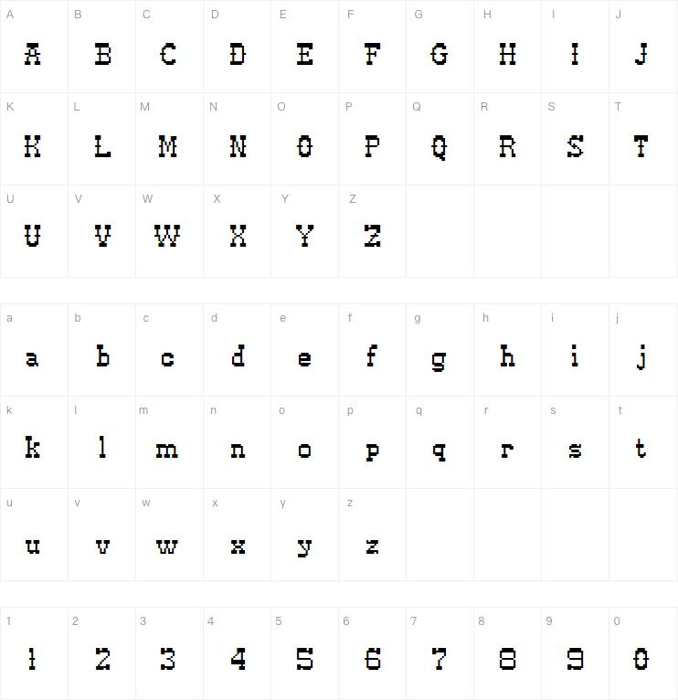 Pixel Cowboy字体