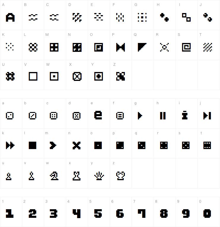 Pixel Dingbats-7字体