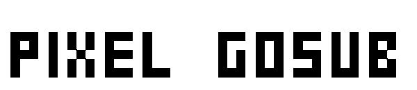 Pixel Gosub字体