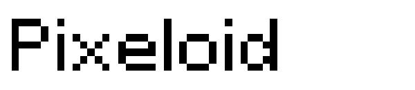 Pixeloid字体