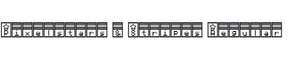 Pixelstars & Stripes Regular字体